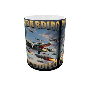Taza Bombardiro Crocodilo Regalo Dise&ntilde;o &Uacute;nico 325 Ml