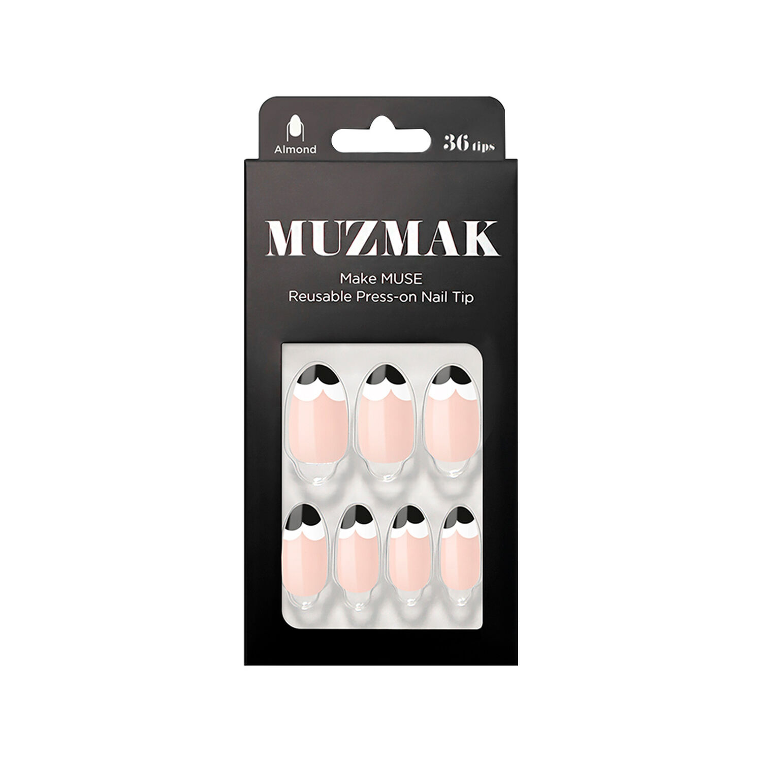 Muzmak - U&ntilde;as Press On Pansy Almond 36 U. image number 0.0