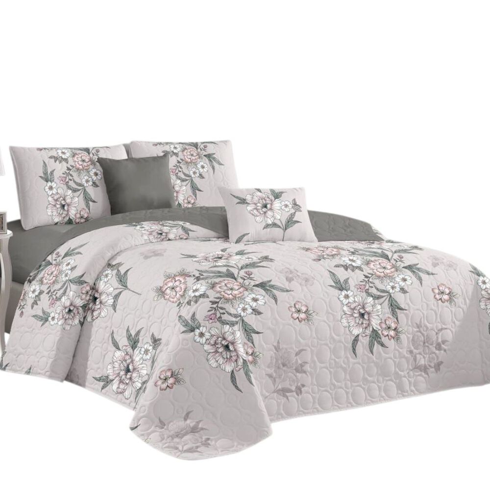 Cubrecama De Verano 2 Plazas Quilt + 2 Fundas De Almohada Cobertor Delgado Cmv-58 image number 0.0