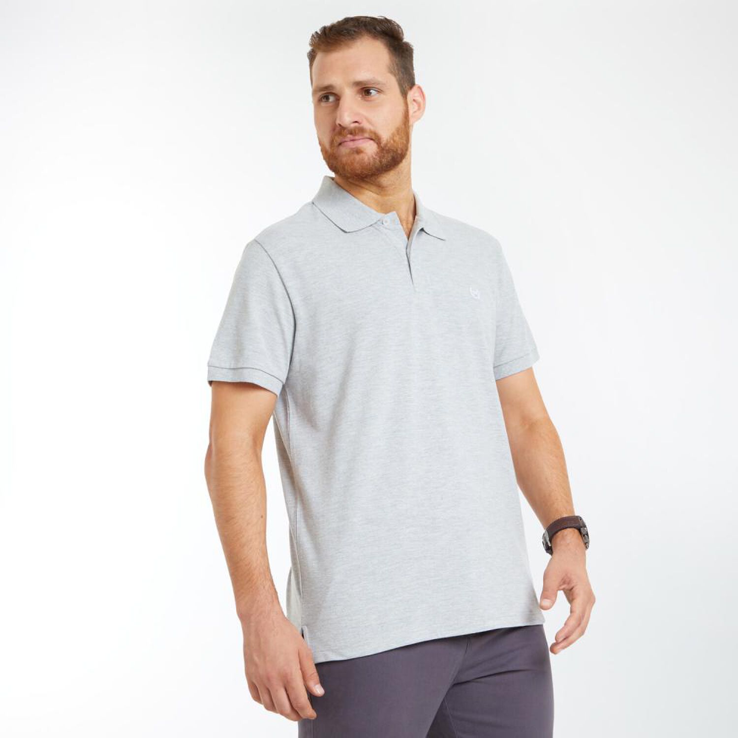 Polera Lisa Regular Fit Manga Corta Hombre Peroe image number 2.0