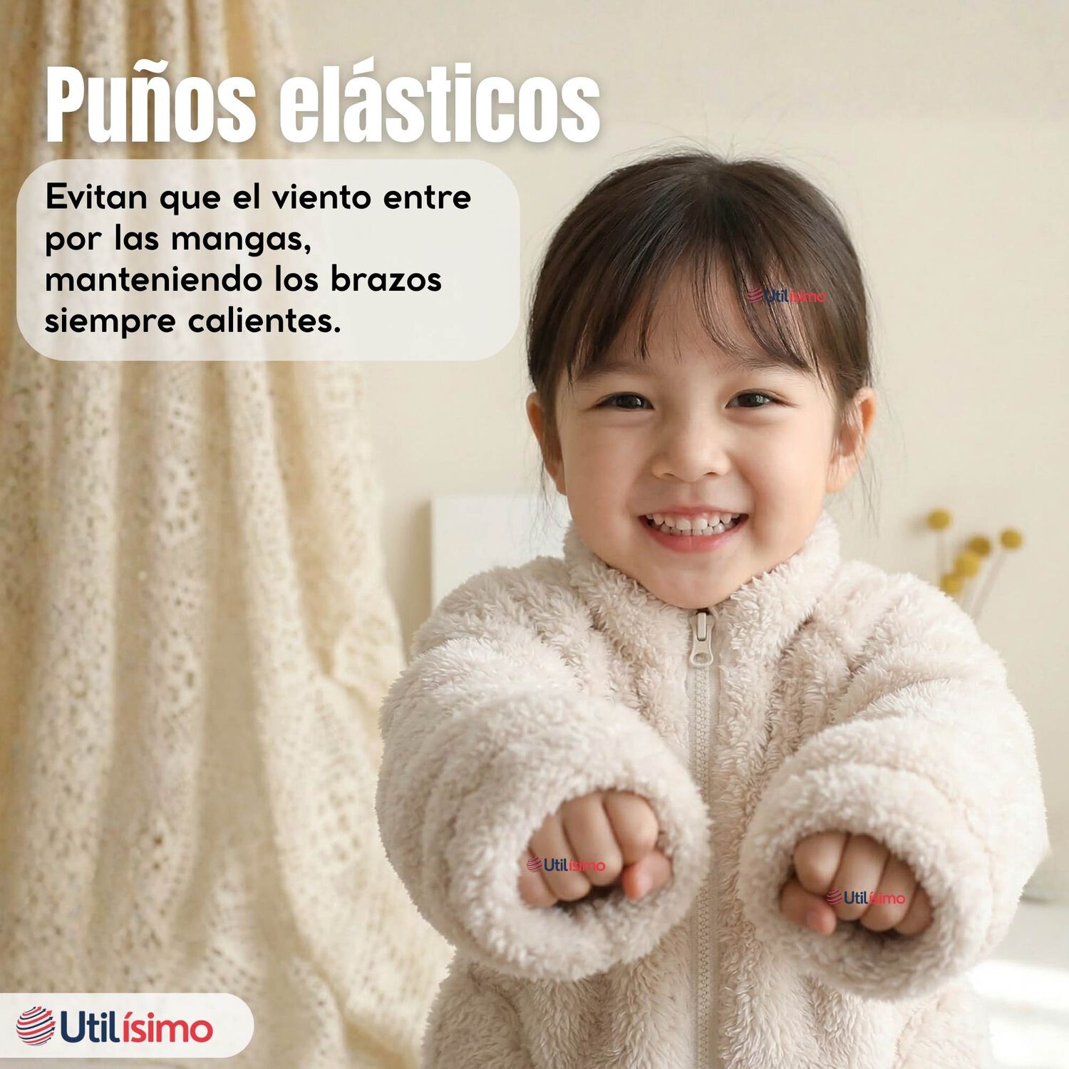 Conjunto 2 Piezas Buzo Poler&oacute;n Pantal&oacute;n Bebe Ni&ntilde;a Poli&eacute;ster Beige image number 9.0