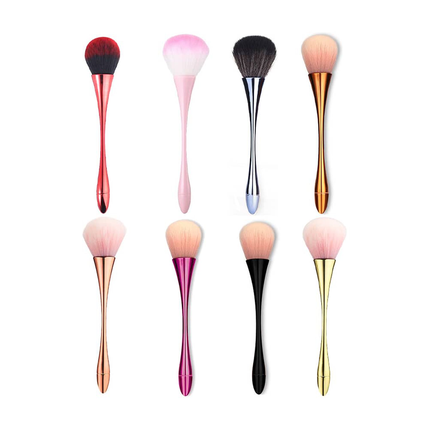 Brocha Pincel Para Maquillaje Profesional U&ntilde;as Rostro Polvos Rubor image number 4.0
