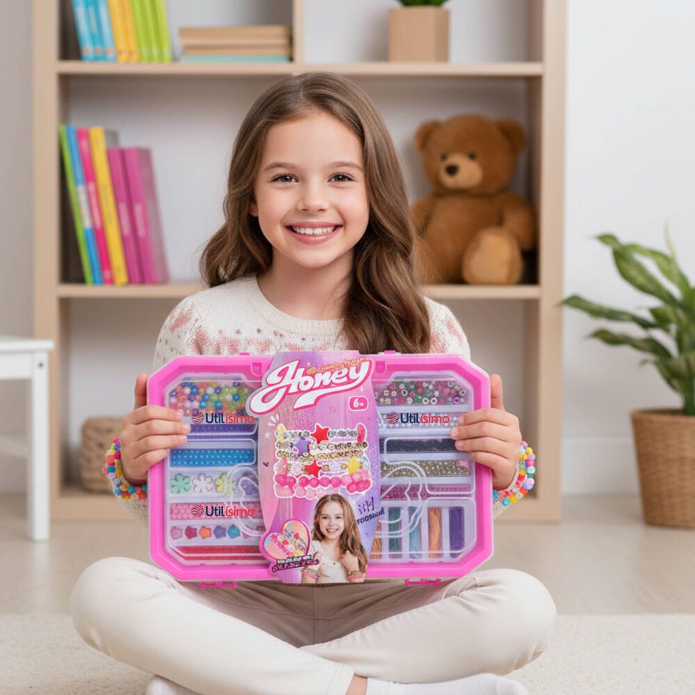 Set De Mostacillas Juguete Para Armar Crear Pulseras Y Collares image number 0.0