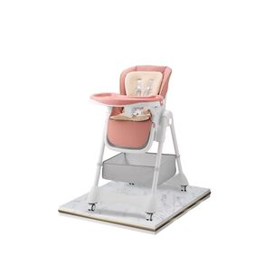 Silla De Comer Multiposiciones Con Ruedas Rosada