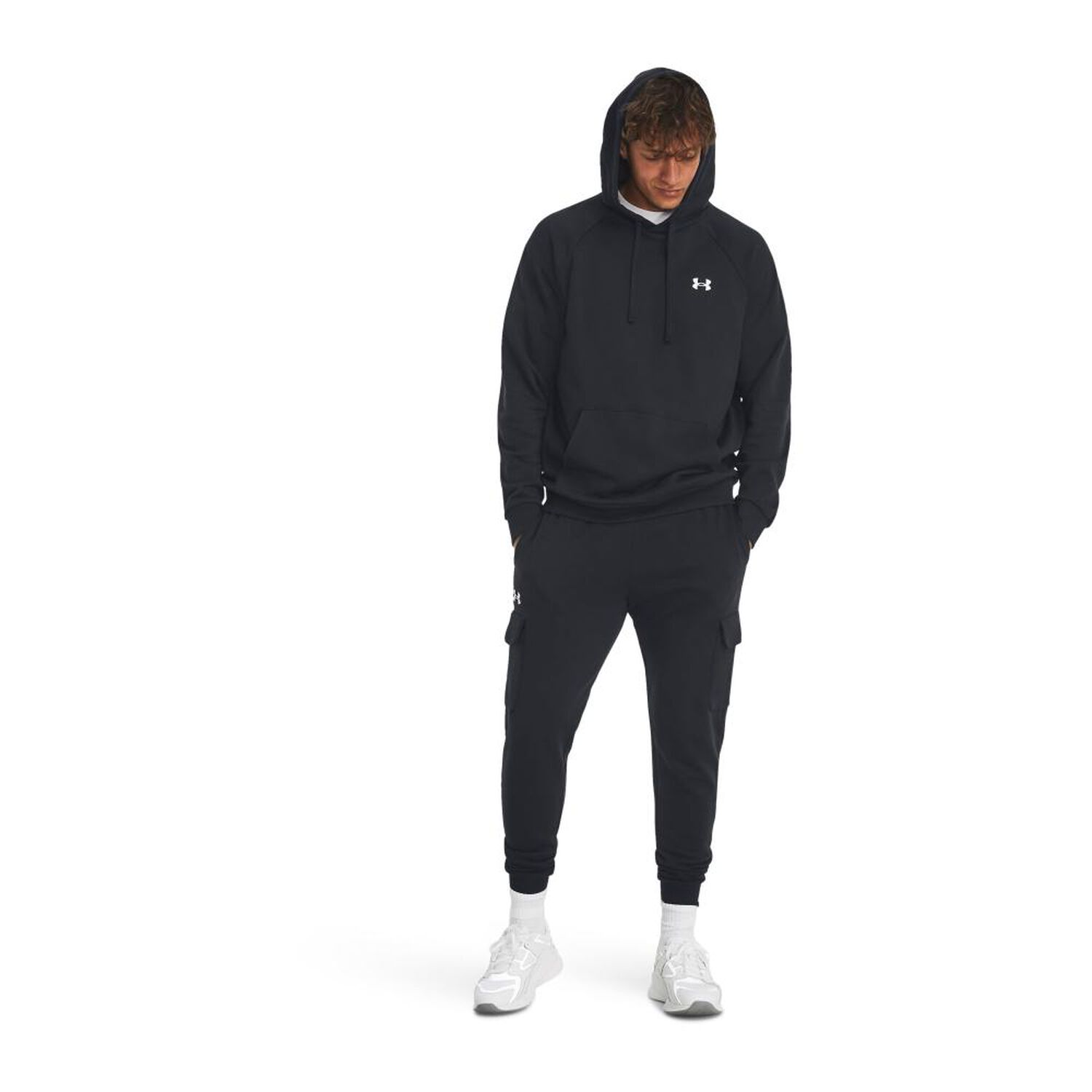 Poler&oacute;n Deportivo Hombre Rival Fleece Hoodie Under Armour image number 4.0