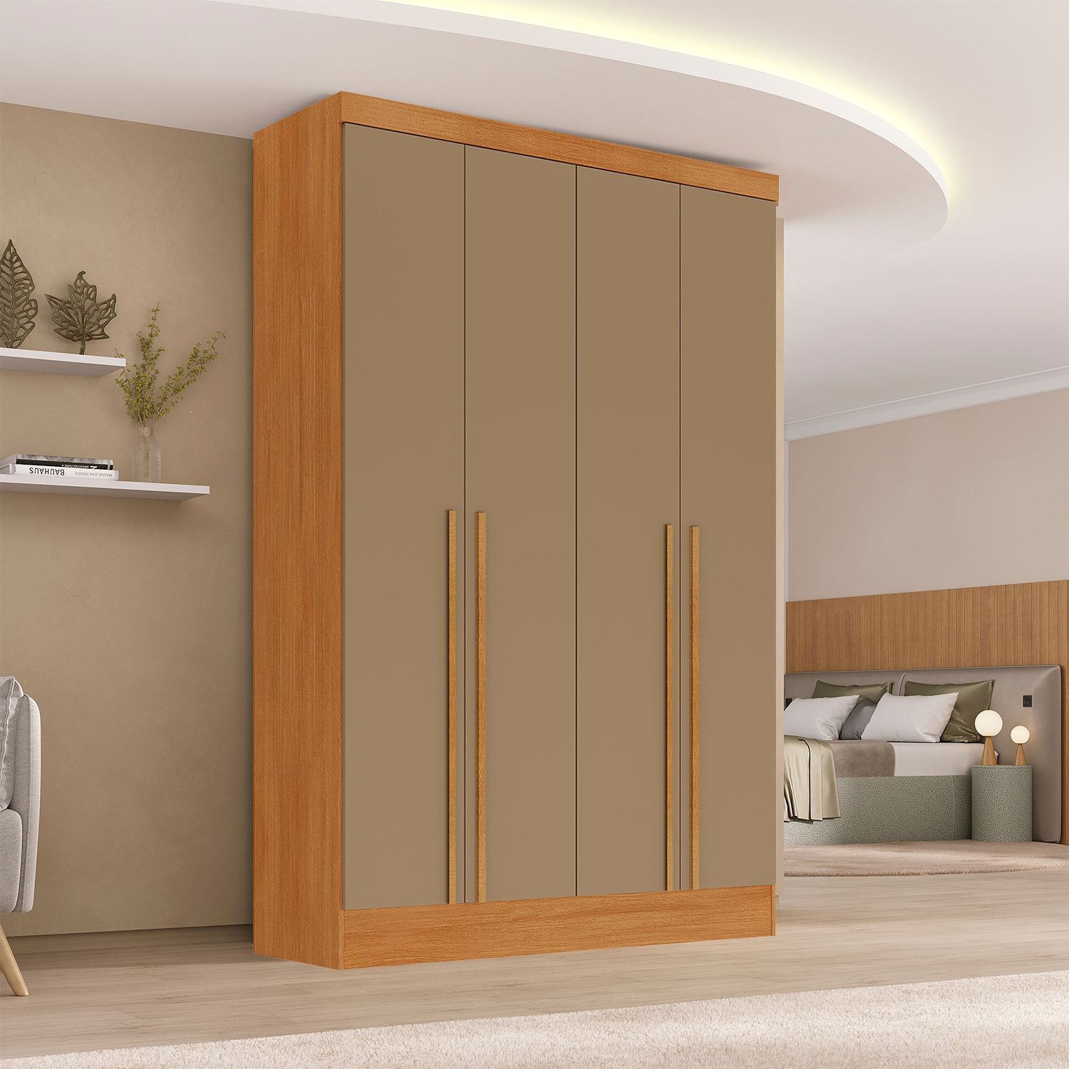 Cl&oacute;set Di Poretti Design New Creta / 4 Puertas / 3 Cajones image number 3.0