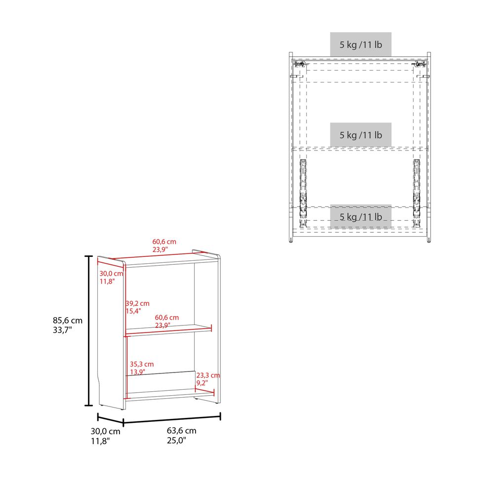 Escritorio Plegable 85,6x101x63x6 Cm Negro image number 7.0