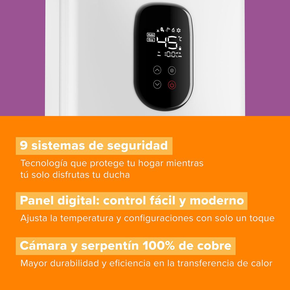 Calefont Gas Natural 10 Litros Tiro Forzado Forced 10 Eco image number 5.0