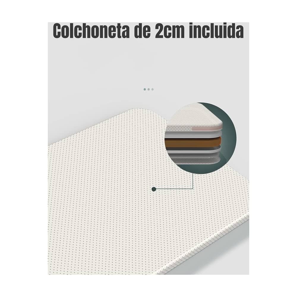 Cuna Colecho Beb&eacute; Con Mosquitero Caf&eacute; Lubabycas image number 5.0