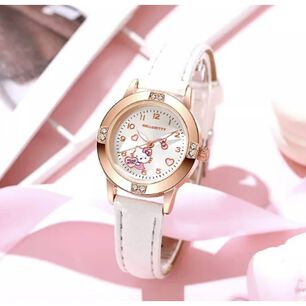 Reloj Correa Blanca Ecocuero Hello Kitty