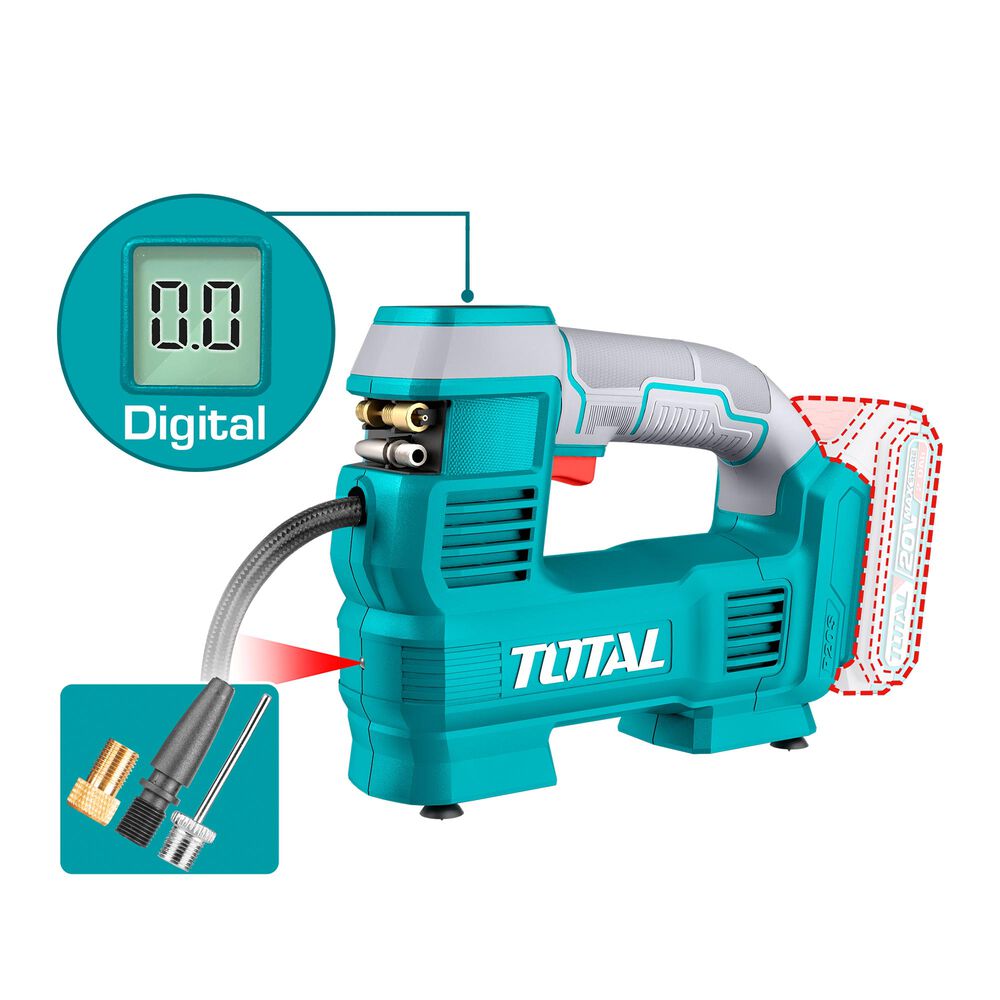 Compresor Auto Inalámbrico 20v 160psi Total image number 2.0