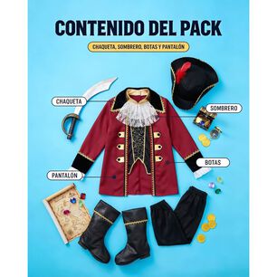 Disfraz Cosplay Pirata Corsario Piratas Infantiles Todos Ni&ntilde;o