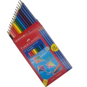 Lapices De Colores Triangular 12 Und + 3 Grafitos Faber Castell