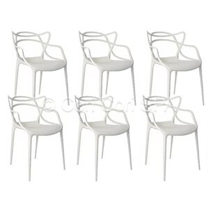 Pack 6 Sillas Master Blanco