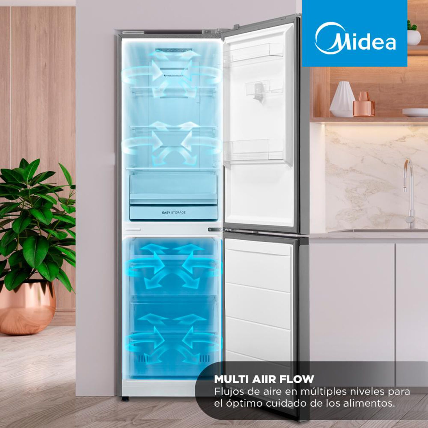 Refrigerador Bottom Freezer Midea MDRB379FGF50 / No Frost / 273 Litros / E image number 4.0