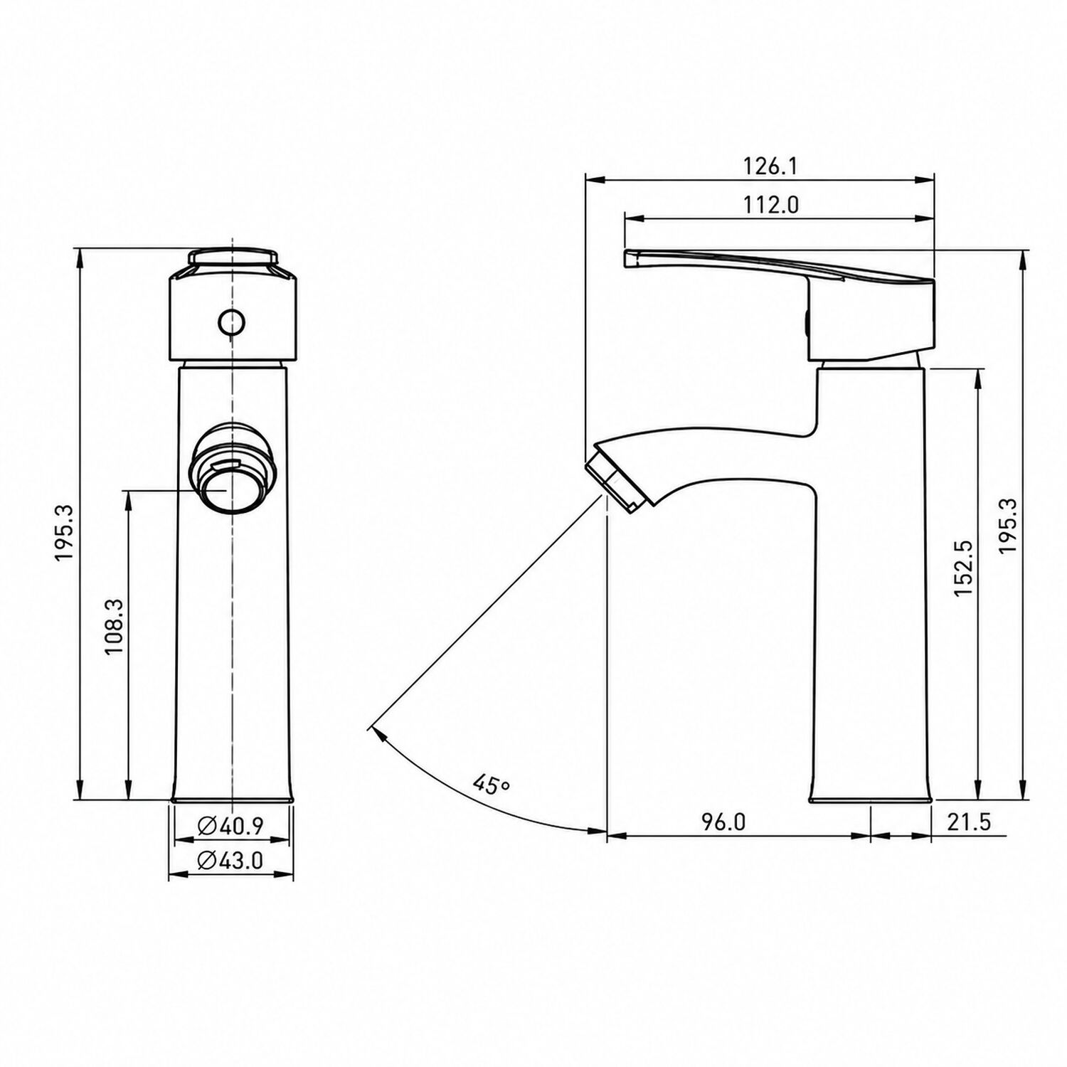 Monomando Llave Grifo Para Lavatorio Modelo Alabama Marca Pmb image number 6.0