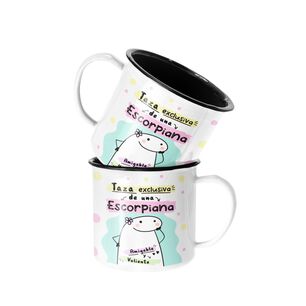 Taza Enlozada Lechera Escorpio Regalo Para Escorpiana Signo