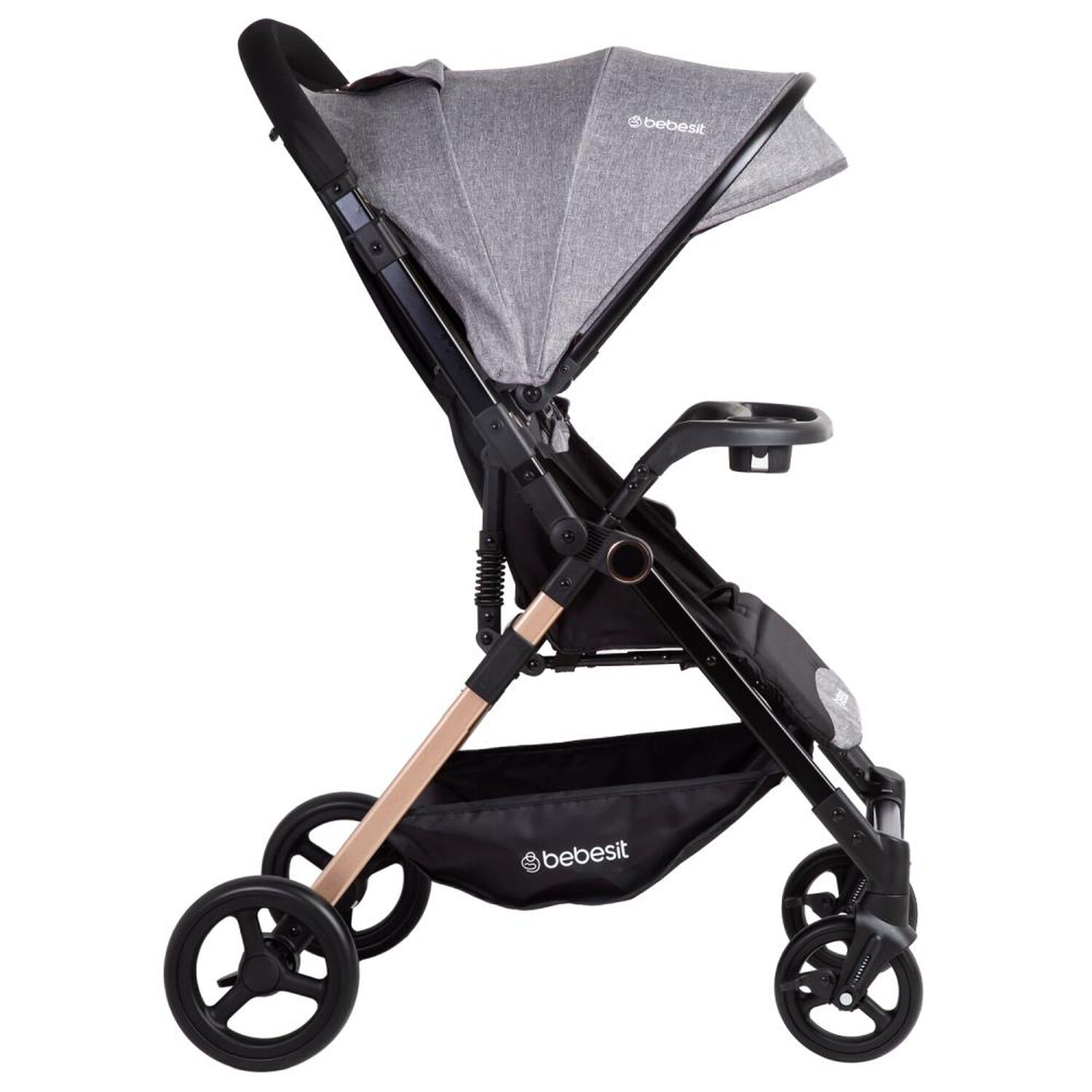 Coche De Paseo Bebesit City Reversible Con Bandeja Gris image number 2.0