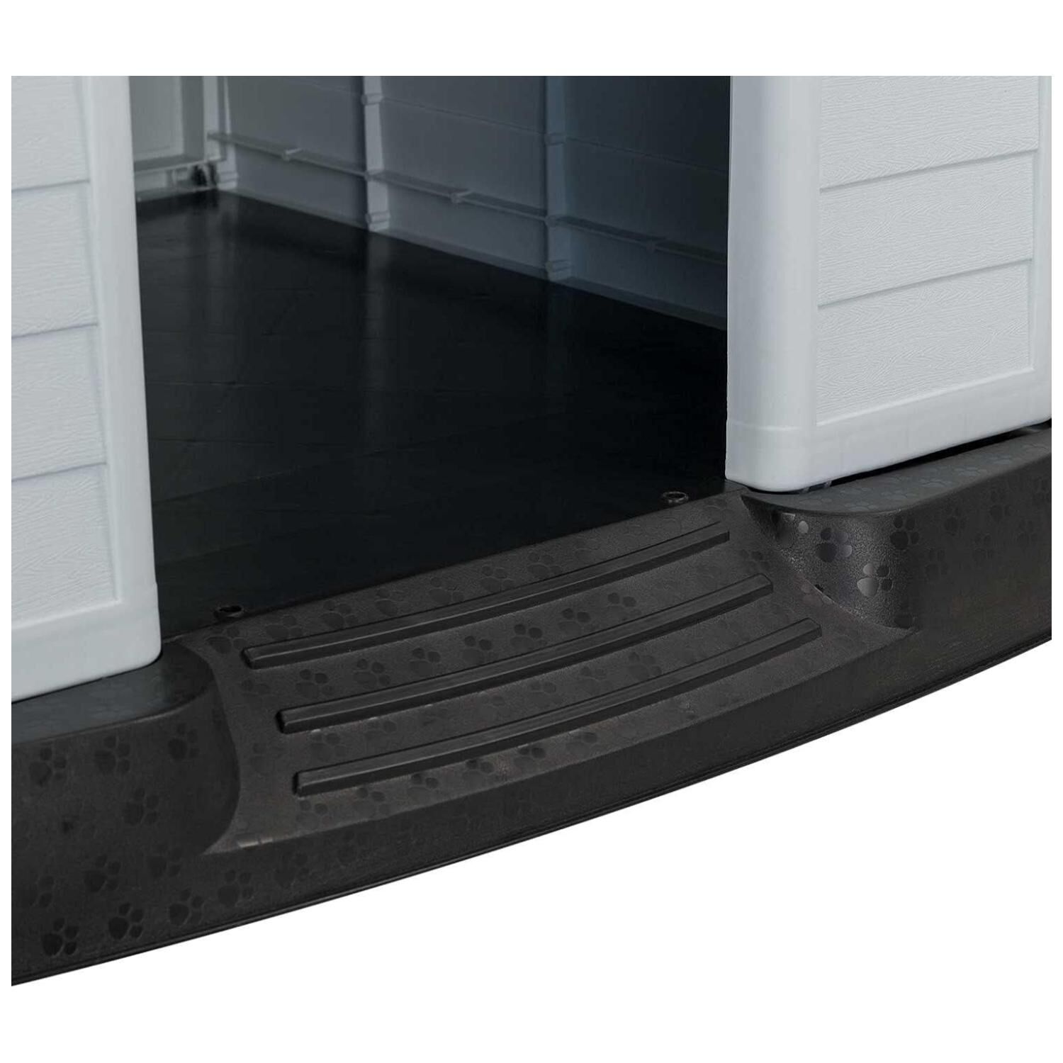 Casa Para Mascotas Perros Peque&ntilde;a Pvc 72x14x67cm Gris image number 4.0
