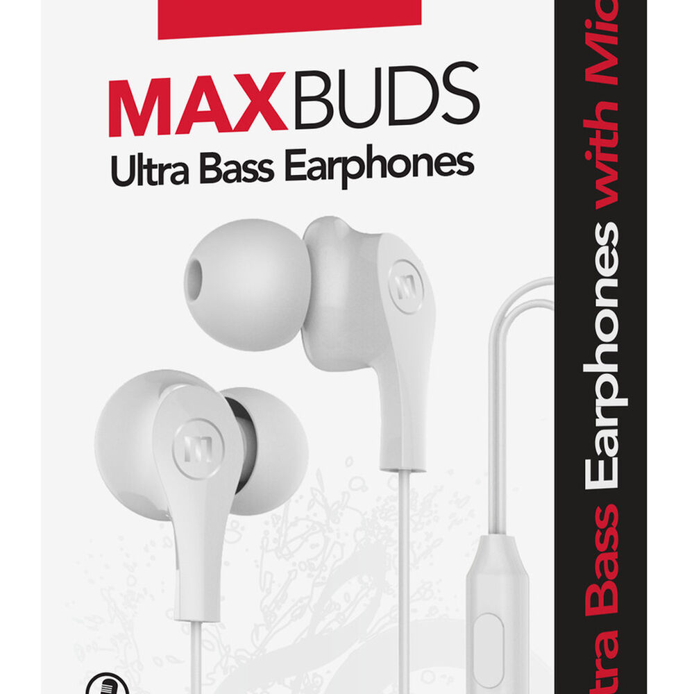 Audífonos Maxell In Ear Estéreo Con Microfono Blanco image number 2.0