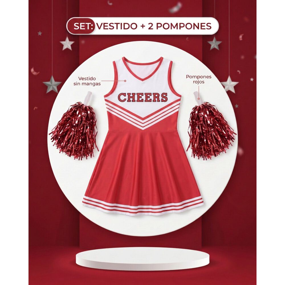 Disfraz Infantil Cheerleader Animadora image number 1.0