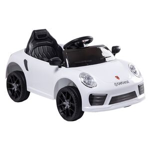 Auto Deportivo El&eacute;ctrico Race Blanco Bebesit