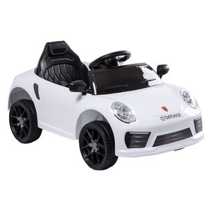Auto Deportivo El&eacute;ctrico Race Blanco Bebesit