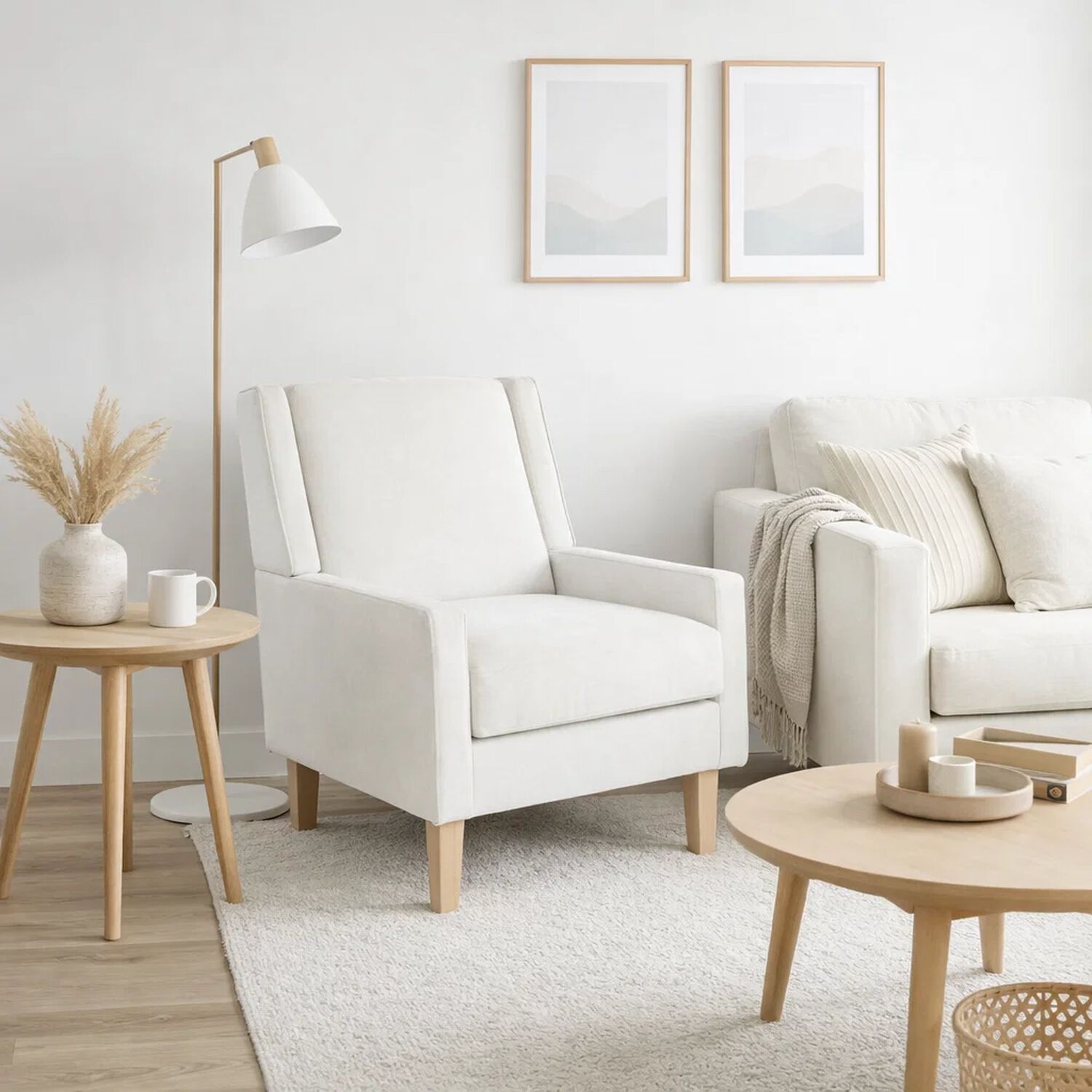 Sill&oacute;n Elegance Home En Tela Beige image number 2.0