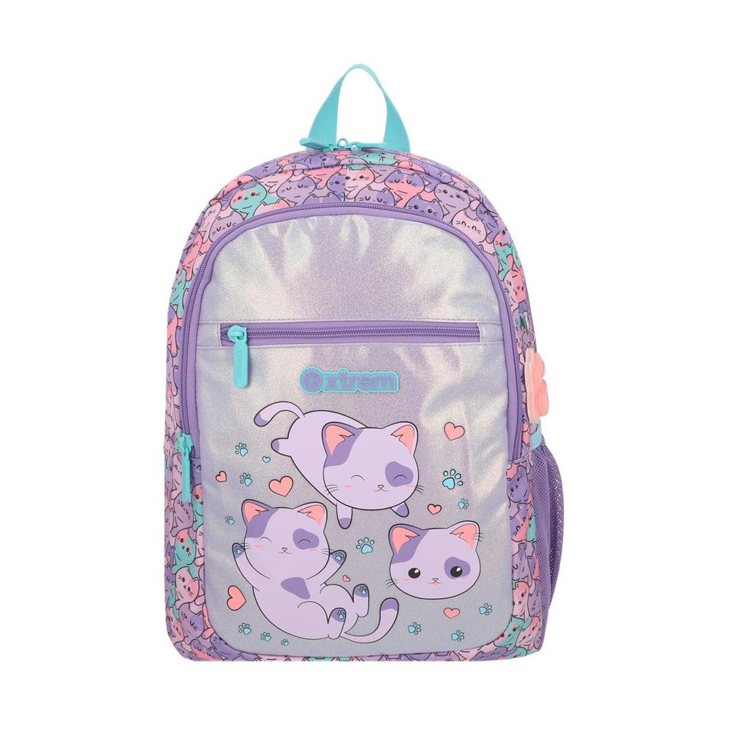 Mochila Xtrem Logan 6xt Gatos Lila image number 0.0