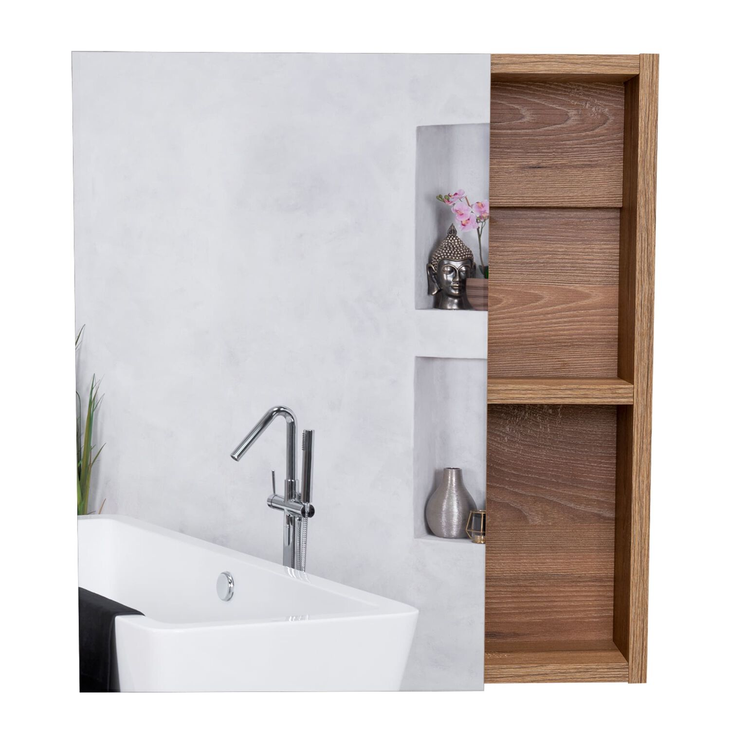 Mueble Botiquin 49.7x45x12.5 Cm Caf&eacute; Claro image number 9.0