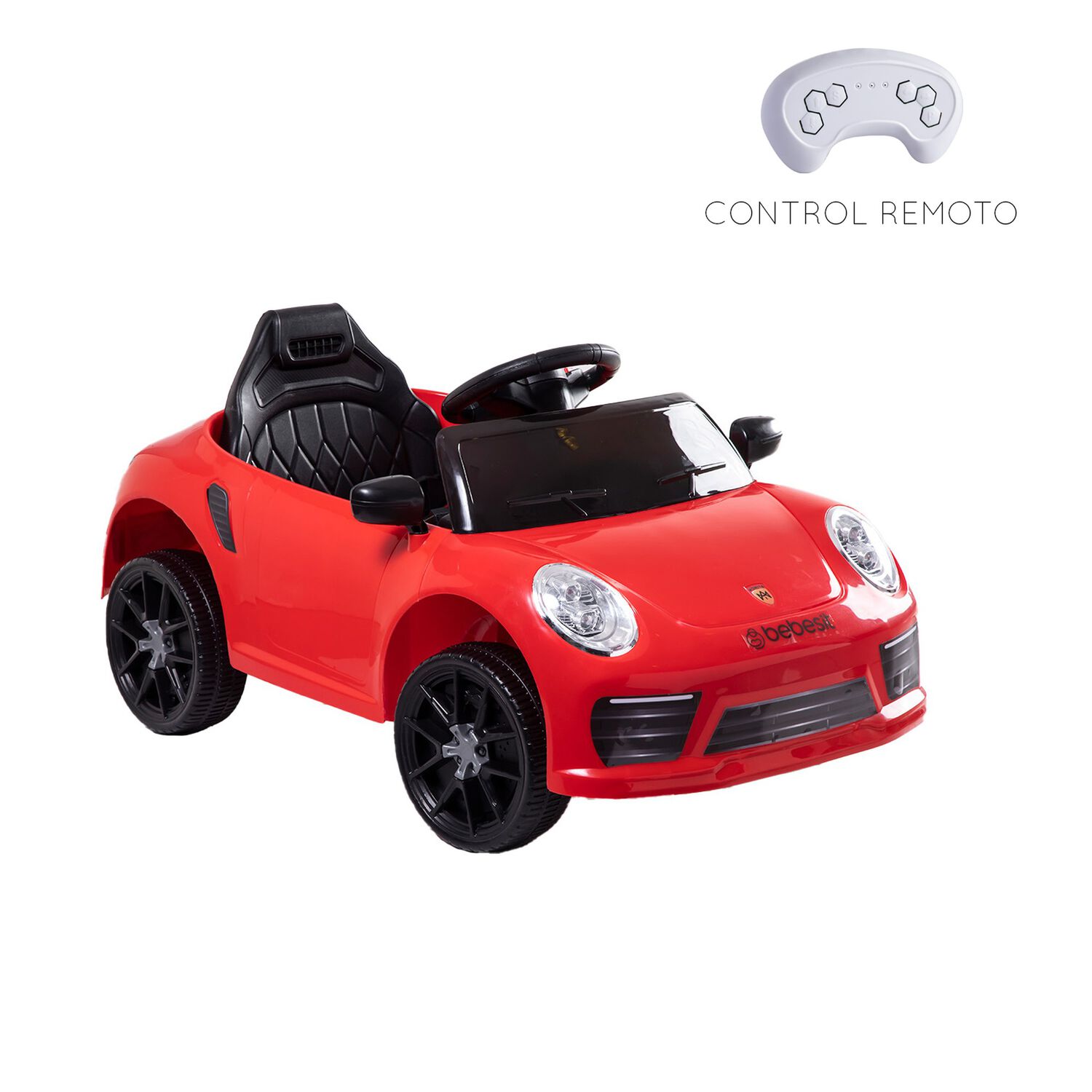 Auto Deportivo El&eacute;ctrico Race Rojo Bebesit image number 9.0