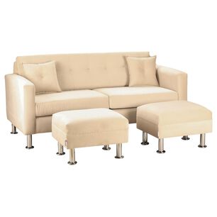Sof&aacute; Bodevir New Retro / 3 Cuerpos + 2 Pouf