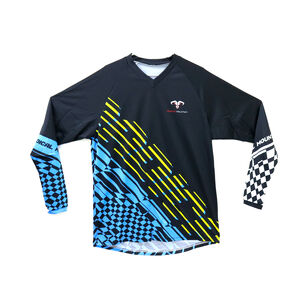 Jersey Mtb Negro Azul M Radical Mountain
