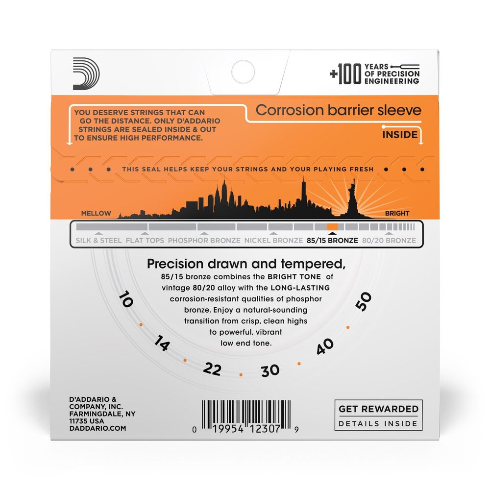 Set Cuerdas Guitarra Ac&uacute;stica 10-50 Ez900 Daddario image number 2.0