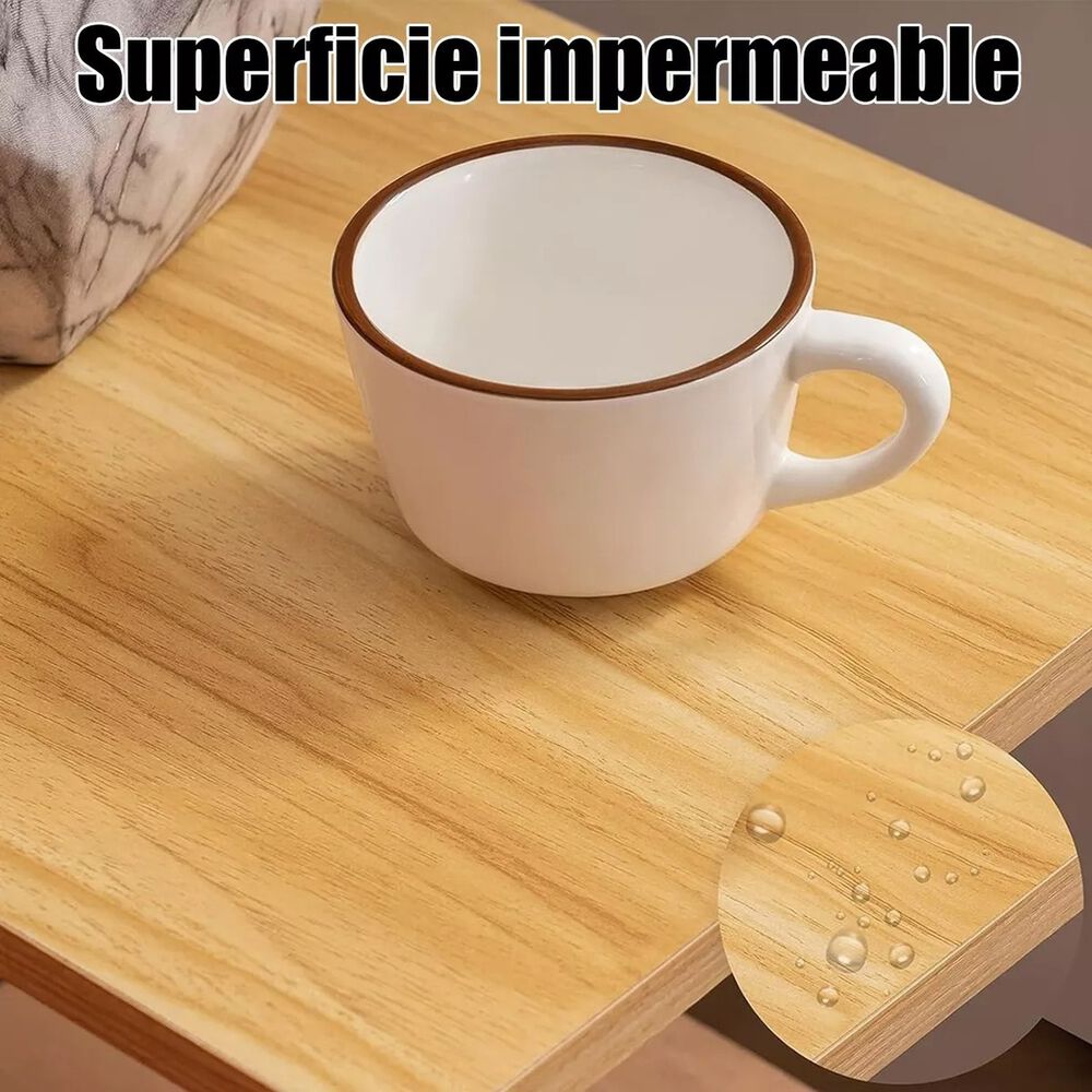 Mesa Centro Minimalista Madera Almacenamiento Espacio Reducido image number 5.0