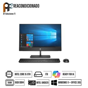 Aio Hp Proone 400 G5(i5 9th-16gb-1tb)(windows 11-office365) Reacondicionado