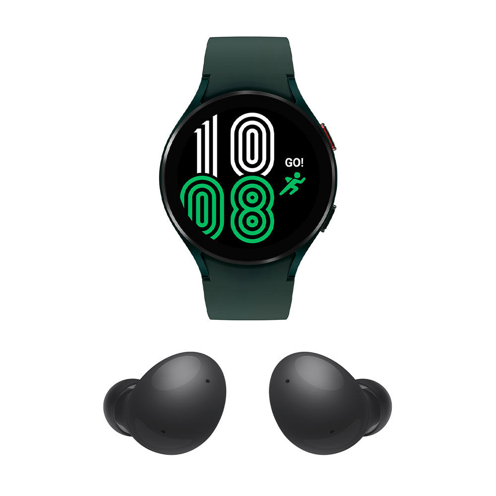 Smartwatch Galaxy Watch4 44 mm Green + Samsung Galaxy Buds2 image number 0.0