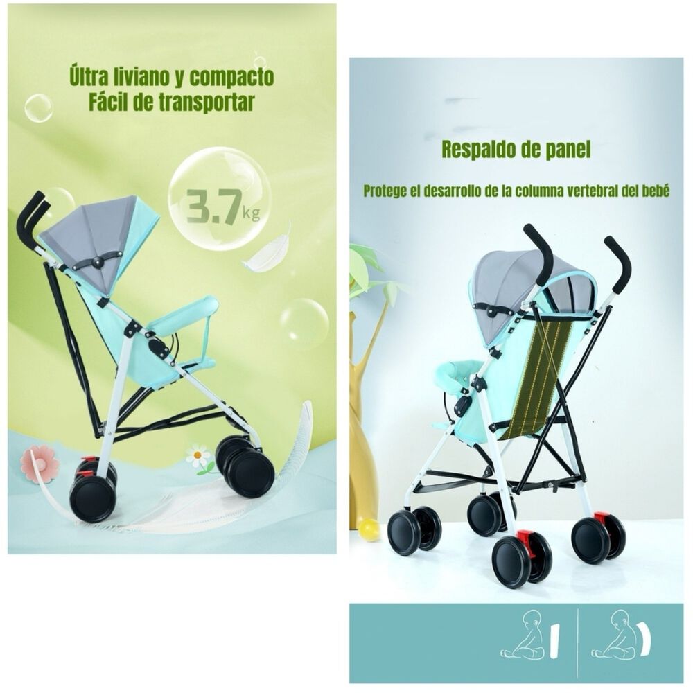 Coche Paragua Con Posa Vaso Swift Negro Lubabycas image number 2.0