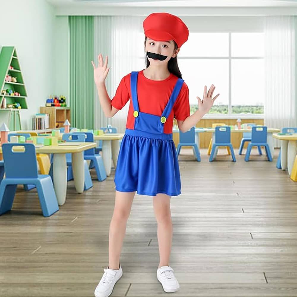 Disfraz Mario Y Luigi Ni&ntilde;as image number 1.0