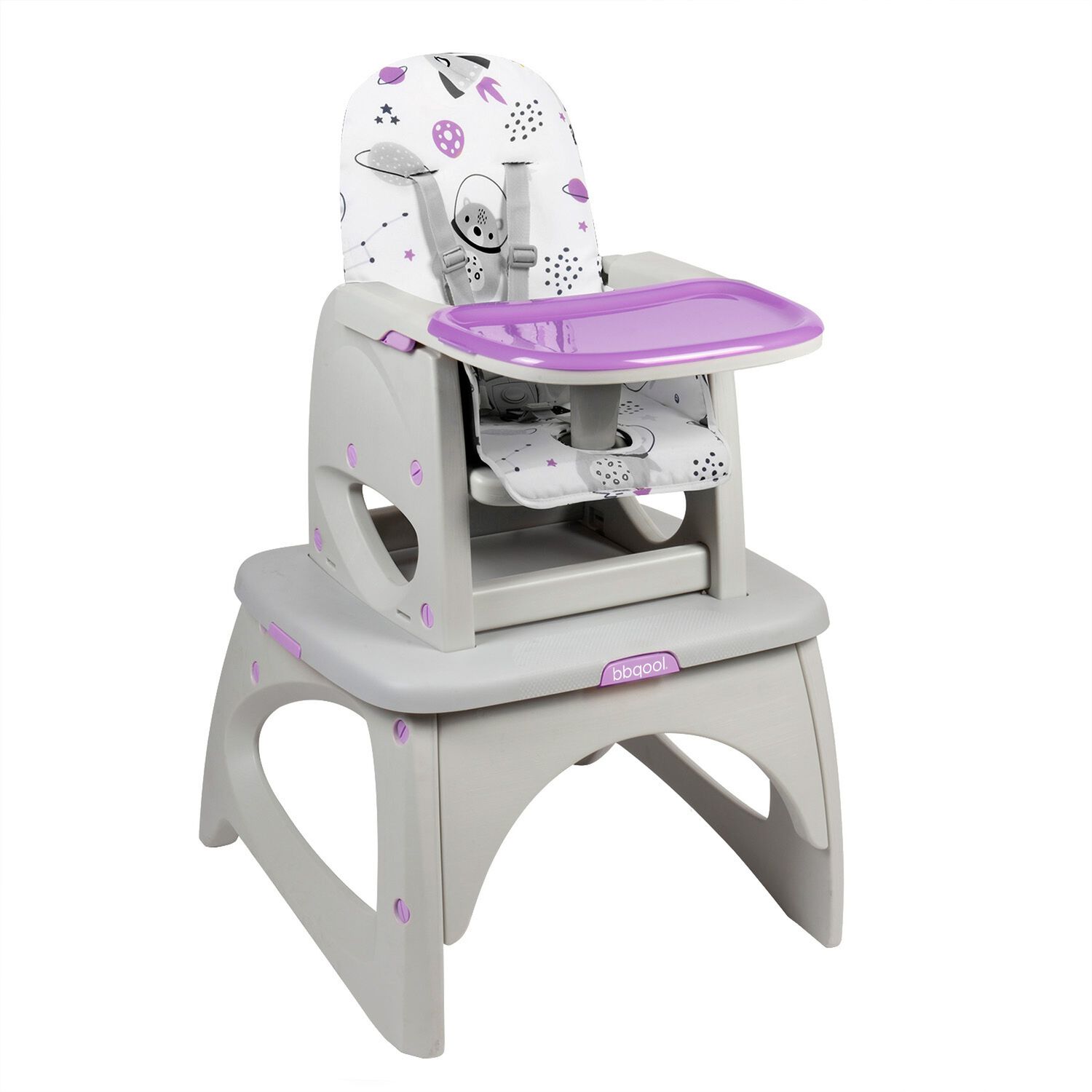 Silla De Comer Escritorio Foodzy 4-in-1 Lavanda image number 0.0