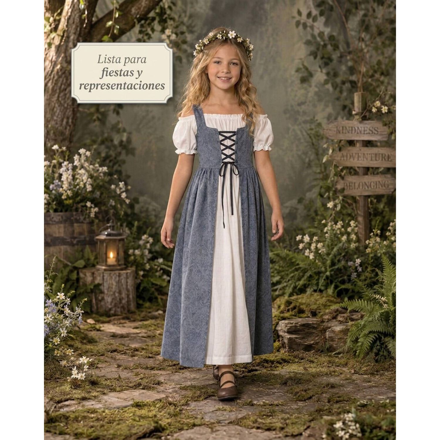Disfraz Infantil Campesina Campo Medieval image number 6.0