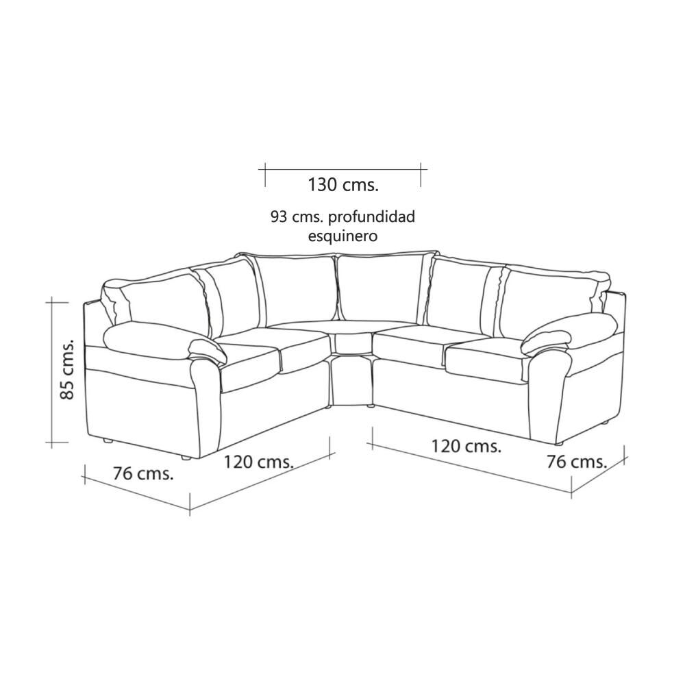 Sofá Seccional Kea Kobe / 5 Cuerpos image number 4.0