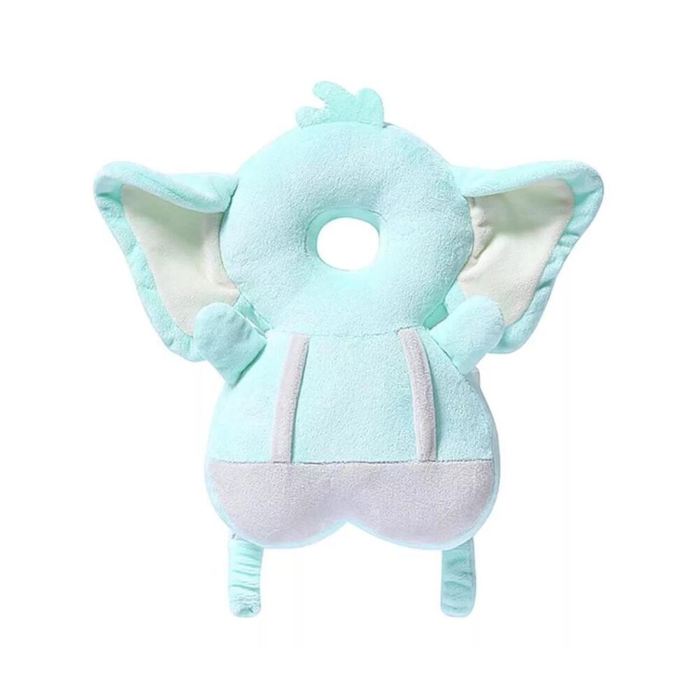 Almohada Protectora Para Cabeza De Bebe Anticaída Elefante Azul image number 0.0