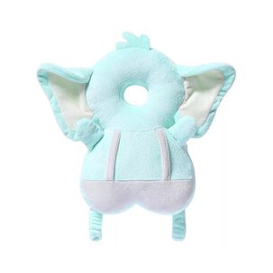 Almohada Protectora Para Cabeza De Bebe Anticaída Elefante Azul