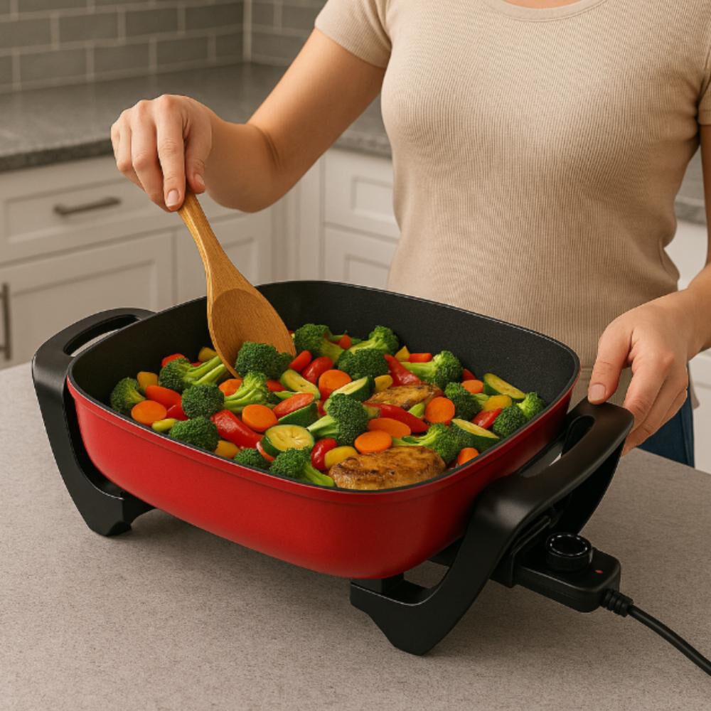 Sartén Eléctrico Multifuncional Inteligente Xl 1500w image number 7.0