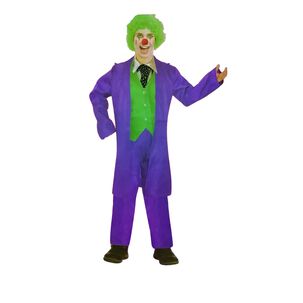 Disfraz Joker Morado Adulto, Corbata Incluida Cd18146