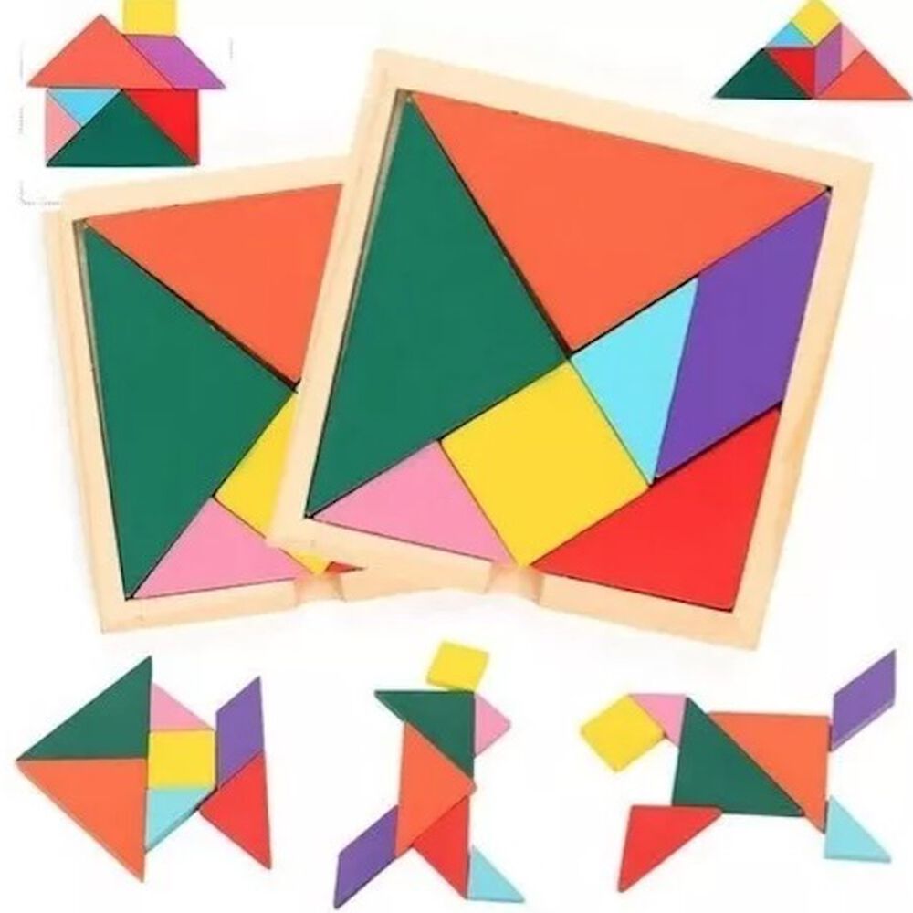 Tangrama Grande Juguete Educativo 14x14 Cms image number 1.0