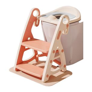 Asiento Adaptador Escalera Inodoro Ni&ntilde;os Rosado Lubabycas