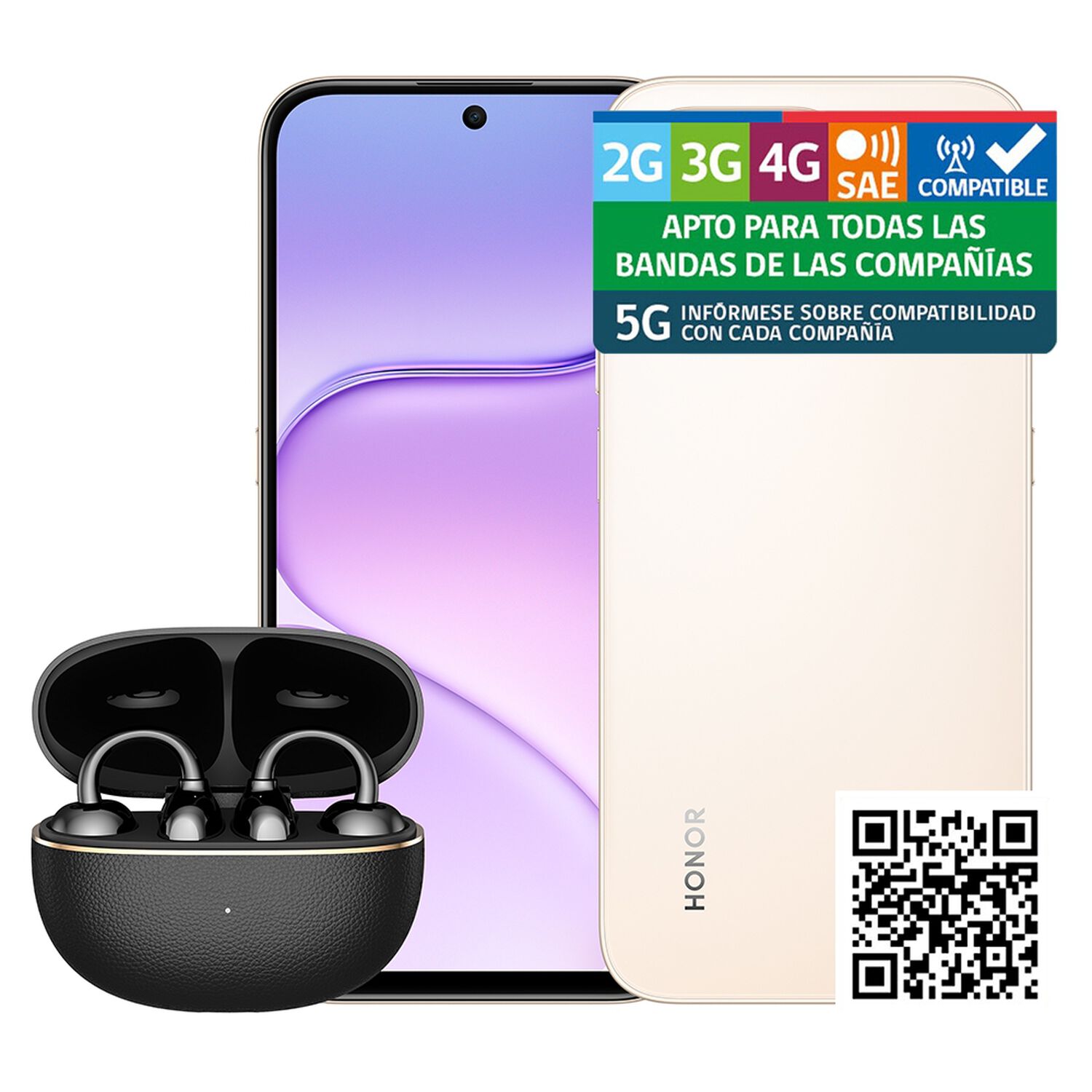 Smartphone Honor 600 Elite / 5G / 256 GB / Dorado / Liberado + Earbuds Clip 2 Pro image number 10.0