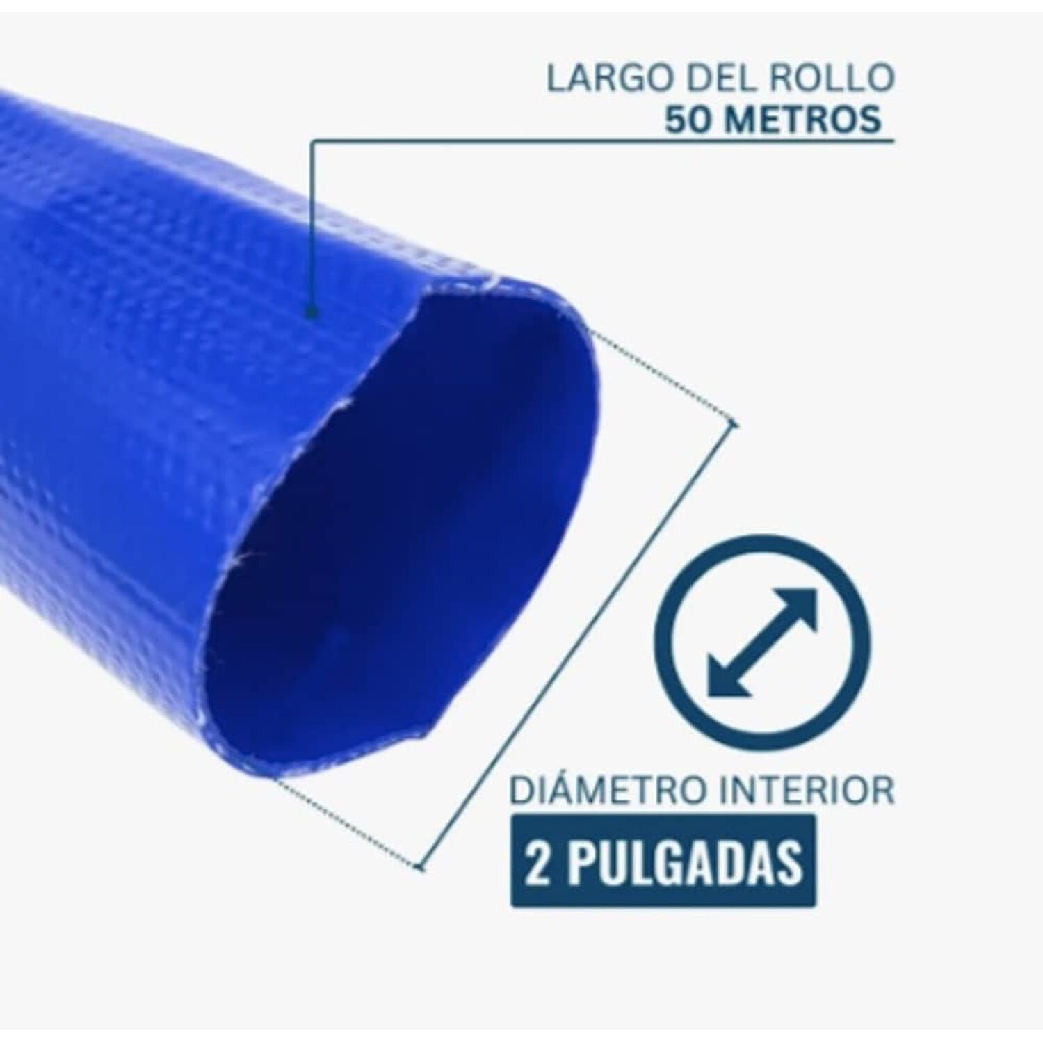 Manguera Plana Layflat 2 Pulgadas 4 Bar Rollo 50 Metros image number 3.0